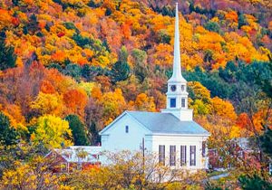 photo of a church in New England